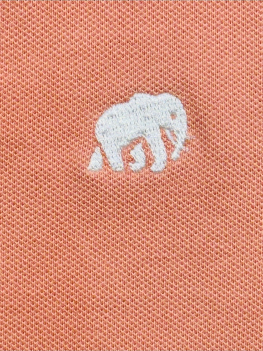 Banana Republic Coral Polo with Embroidered Elephant Logo - Picture 4 of 7